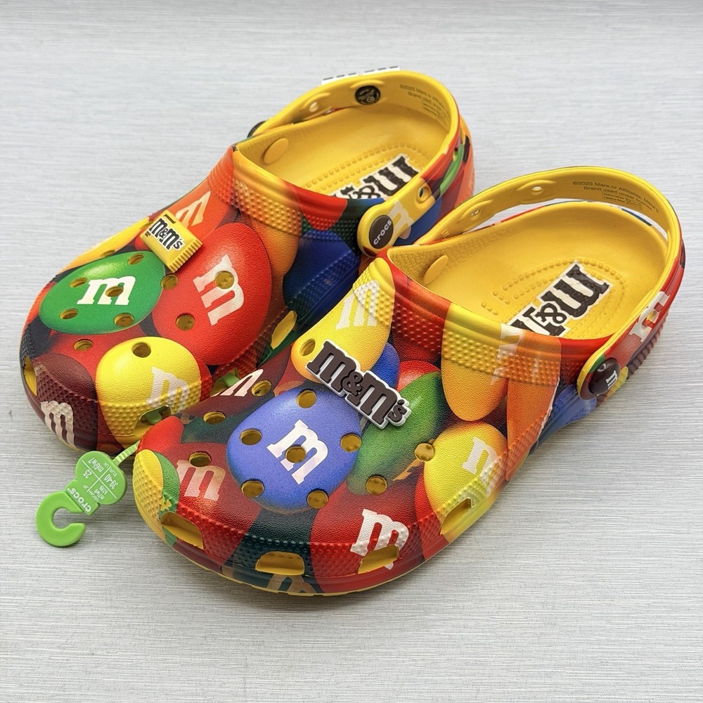 Crocs x M&M's Classic Clog Men's 7 Women's 9 Candy Colorful Limited Edition - Picture 2 of 8
